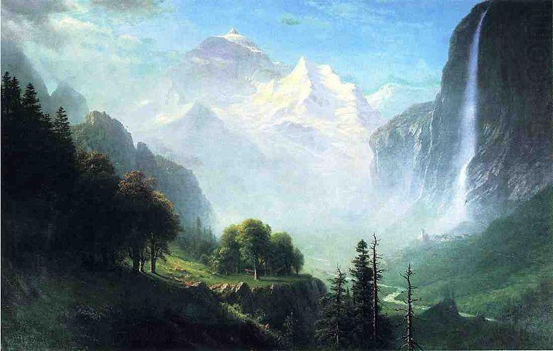 Albert Bierstadt Staubbach Falls, Near Lauterbrunnen, Switzerland china oil painting image